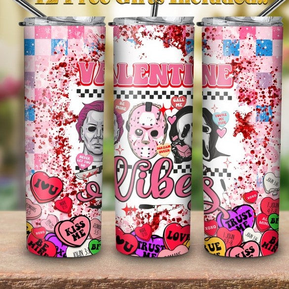 Horror Valentine Vibes 20oz Tumbler