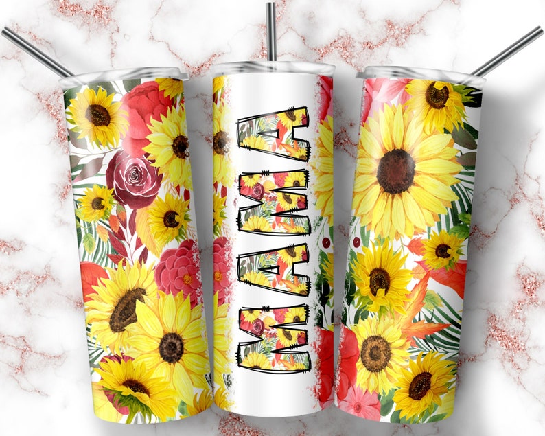 Mama Sunflowers 20oz Tumbler