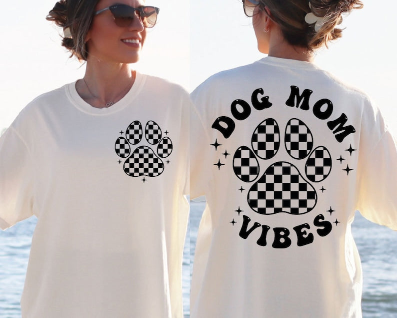 Dog Mom Vibes Paw Print