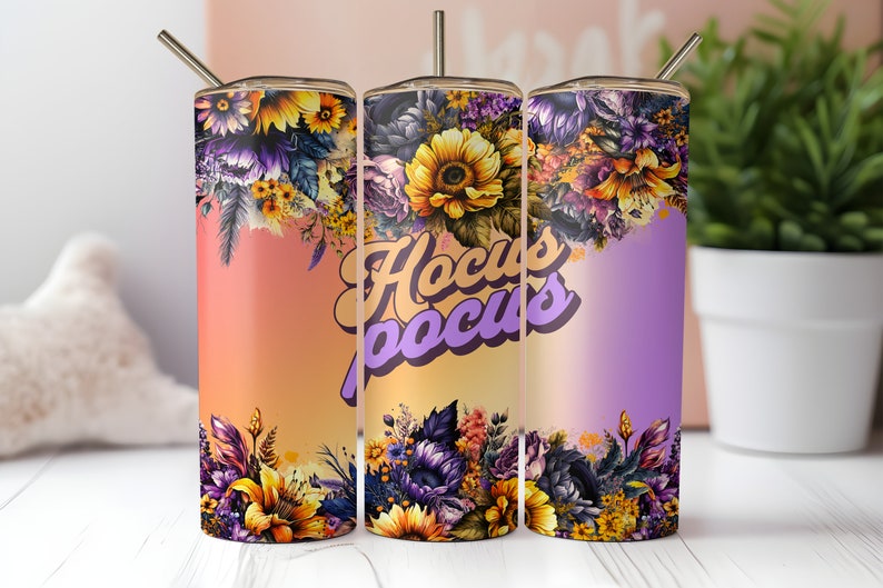 Hocus Pocus Flowers 20oz Tumbler