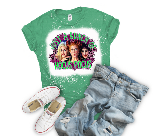 Just A Bunch Of Hocus Pocus Sisters Bleached Tee