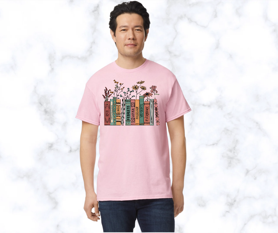 Taylor Swift Album Titles On Books Shirt