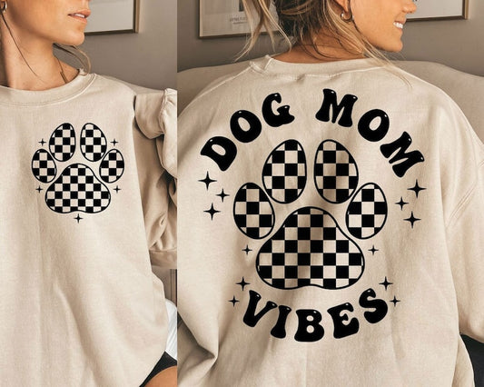Dog Mom Vibes Paw Print