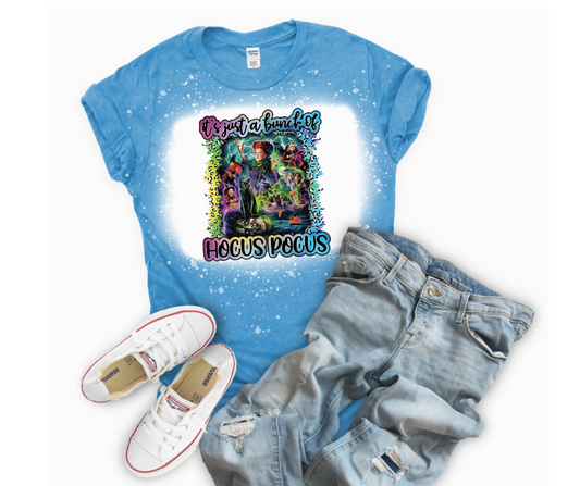 Just A Bunch Of Hocus Pocus Bleached Tee